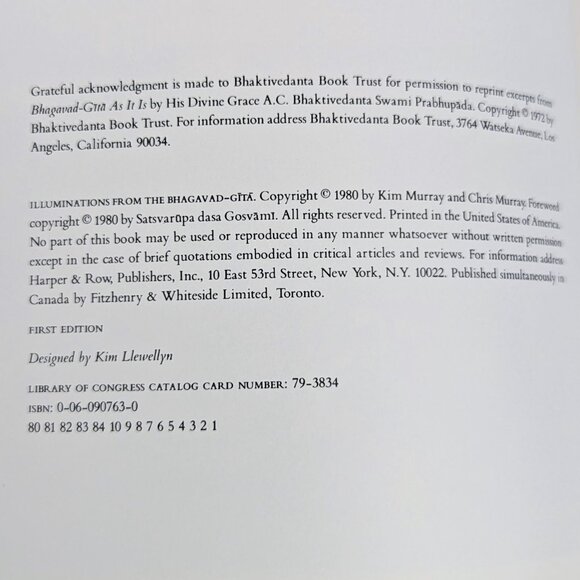 Illuminations from the Bhagavad-Gita vintage illustrated spiritual art book - Picture 13 of 14